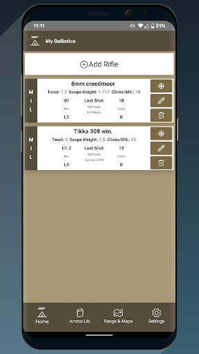 My Ballistics screenshot 1