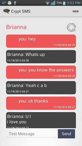 Encryption Text Messenger screenshot 4