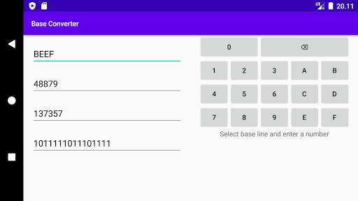 Base Converter screenshot 1