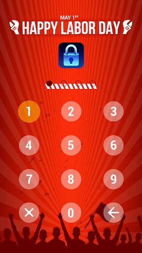 Happy Labor Day - App Lock Mas screenshot 2