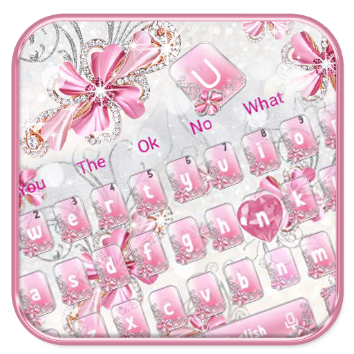 Glittering Diamond Flower Keyboard icon