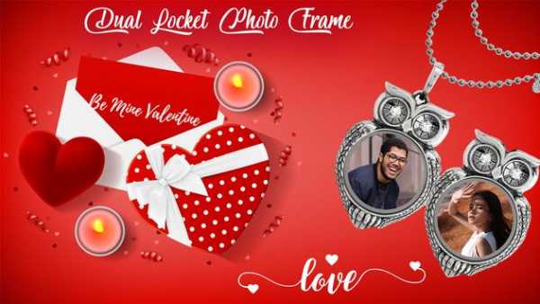 Dual Love Locket Photo Frames - Love Photo Editor 1 تصوير الشاشة