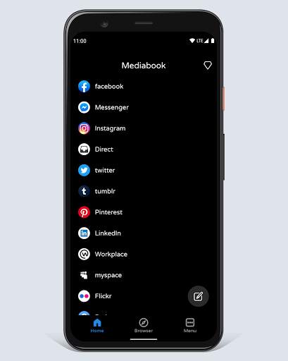 All in one browser Mediabook screenshot 4