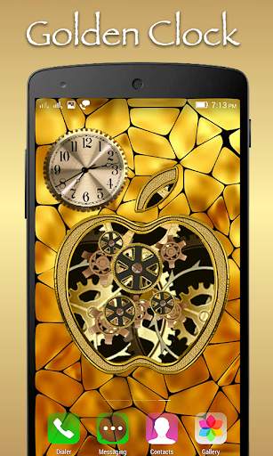 Golden Apple Clock Live WallPa screenshot 3