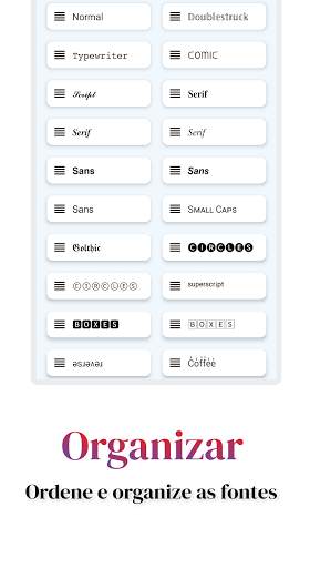 Fonts Aa - Teclado Fontes screenshot 7