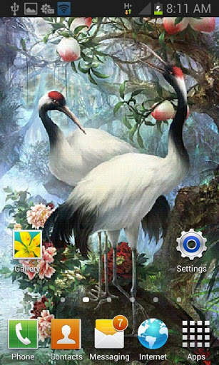 White Birds Live Wallpaper screenshot 2