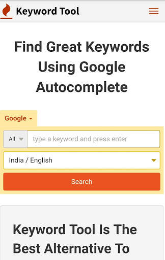 Keyword Tool App screenshot 3