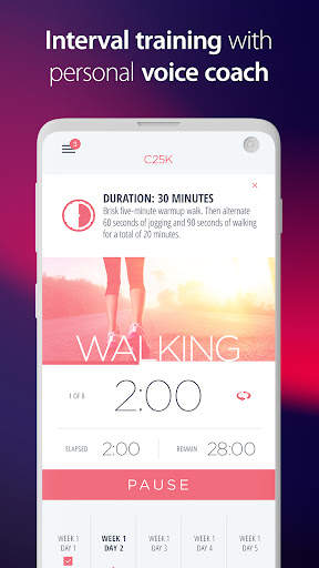 C25K® - 5K Running Trainer screenshot 2