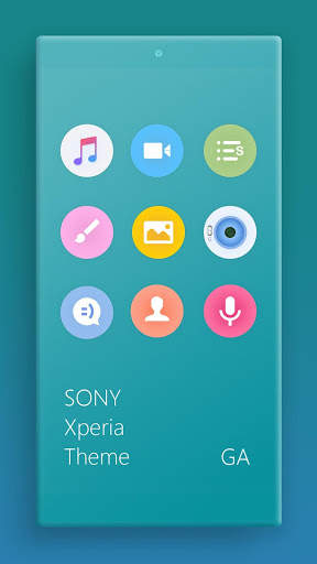 COLOR™ Theme | CYAN - Design For SONY 🎨 screenshot 2