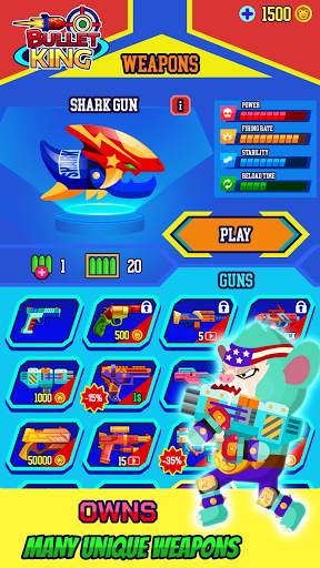 Bullet King: Fun Cartoon Gun Shooting Game Offline screenshot 5