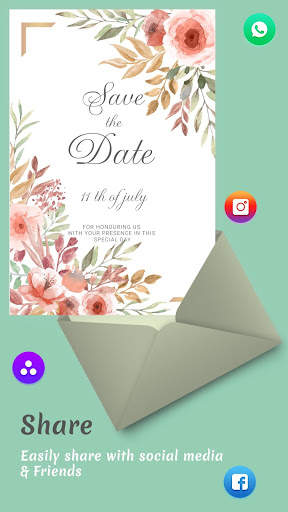 Invitation Card Maker скриншот 3