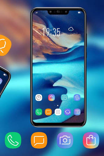 Colorful theme Galaxy A80 launcher HD screenshot 3