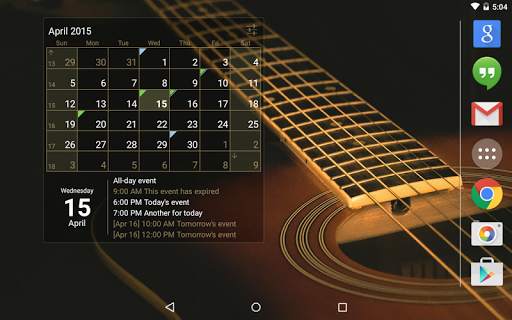 Calendar Widget (key) screenshot 7
