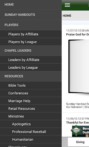 Baseball Chapel Mobile App screenshot 2