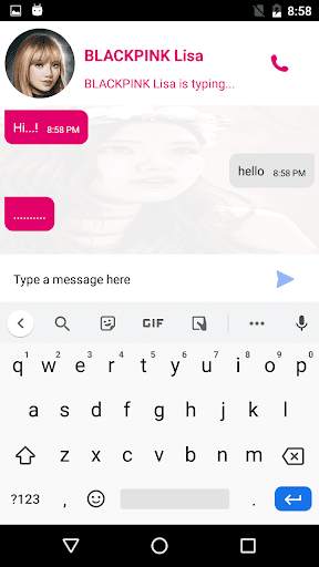 Lisa Black Pink Messenger - Prank screenshot 4