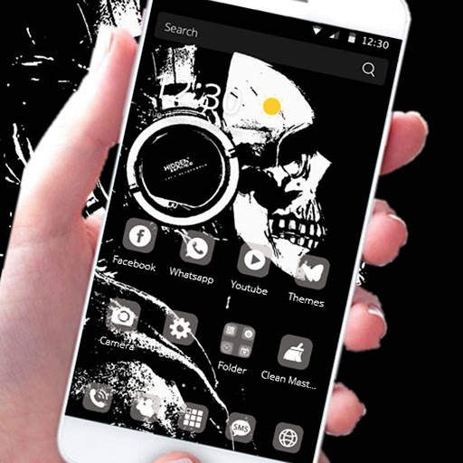 Mr Skeleton Theme skull screenshot 1