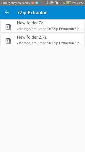 Lite 7z zip & 7z File Extractor screenshot 5