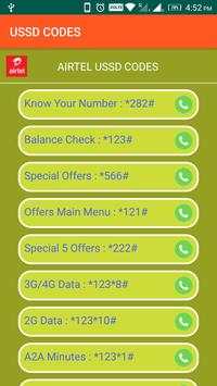 All Network USSD Codes- Airtel, Jio, Vodafone etc. screenshot 2