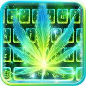 Tema della tastiera Fumo al neon Erba icon