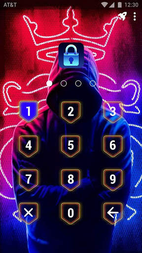 Neon Crown - App Lock Master Theme 2 تصوير الشاشة