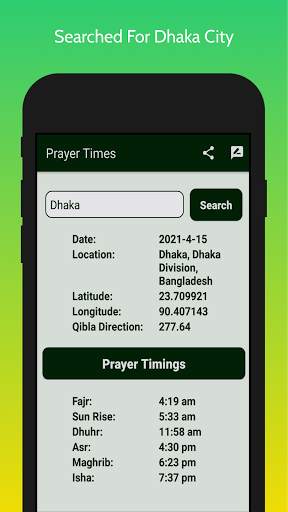 Prayer Times Lite screenshot 4