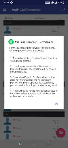 VoIP Call Recorder (compatible with Android 10 ) screenshot 1