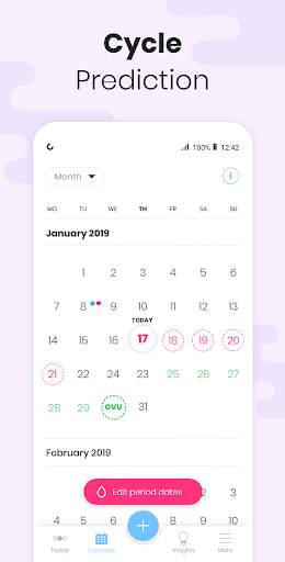 Period Tracker MIA Fem: Ovulation Calculator 3 تصوير الشاشة