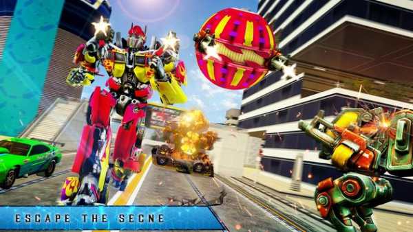 Masa depan Robot Bola Menyerang Perang Transformas screenshot 1