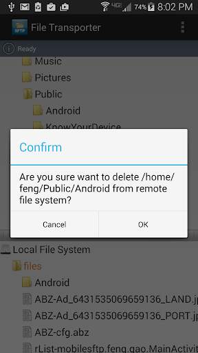 Mobile SFTP(Secure FTP Client) screenshot 6