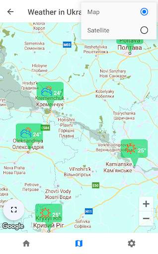Ukraine Weather Map screenshot 3