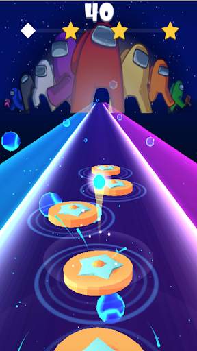 Among Us penipu Tiles Hop Beat Dancing screenshot 4