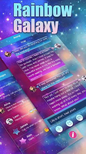 Rainbow Galaxy Emoji Keyboard स्क्रीनशॉट 2