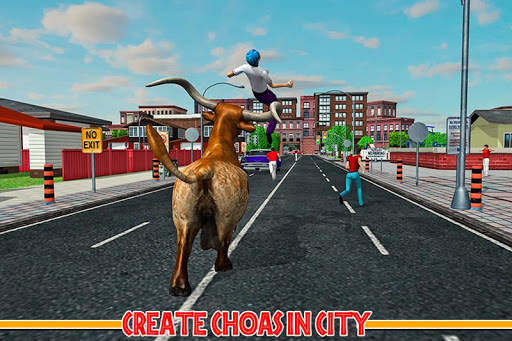 Angry Bull City Attack: Wild Bull Simulator Games screenshot 6