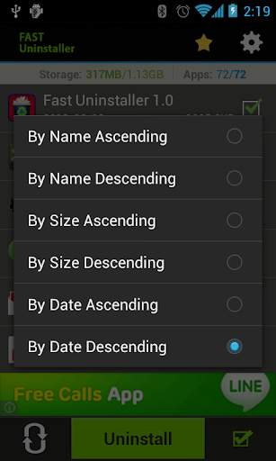 Fast Uninstaller 4 تصوير الشاشة