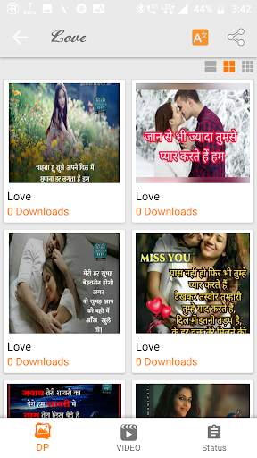 Hindi Status DP - Video Status DP Jokes Stickers screenshot 6