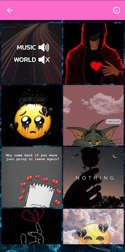 sad wallpapers : anime , girl , boy ,alone , black screenshot 3