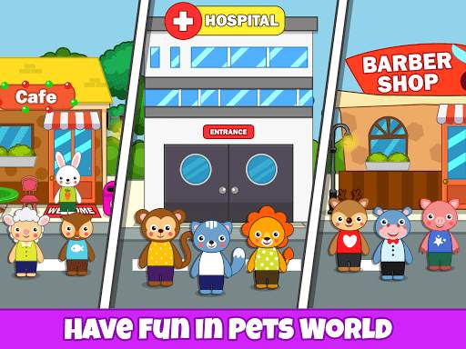 Pretend Play Pets Town Life - Play in Pets Home screenshot 1