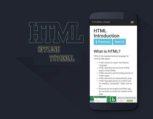 Learn HTML Offline Tutorial screenshot 2
