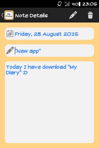 My Diary screenshot 2