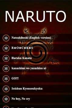 Theme Songs Lyric of Naruto screenshot 2