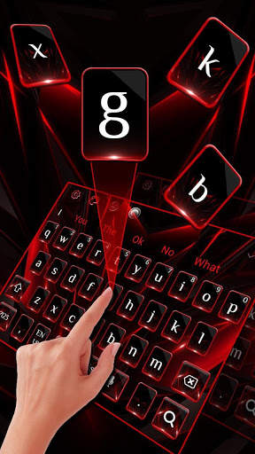Classic Business Red Black Keyboard screenshot 2