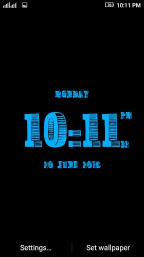 3D Digital Clock LWP Free screenshot 4