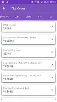Secret Codes For Andorid Phones screenshot 4