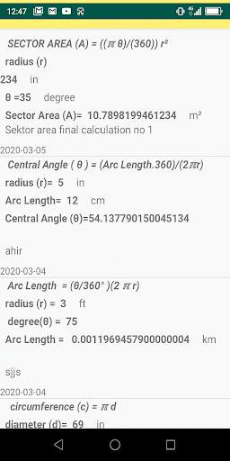 Circle Calculator 4 تصوير الشاشة