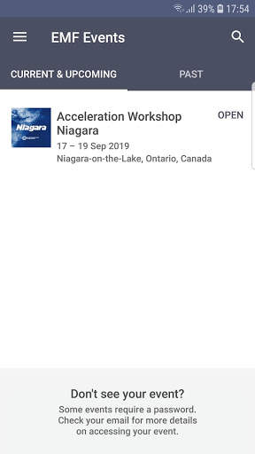 EMF Events screenshot 1