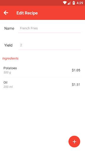 Food Cost Calculator скриншот 4