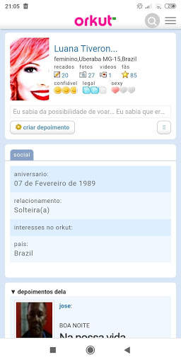 Orkut screenshot 2