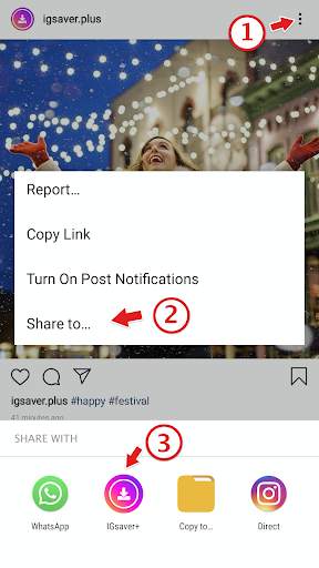 Video downloader for Instagram : IG saver  screenshot 1