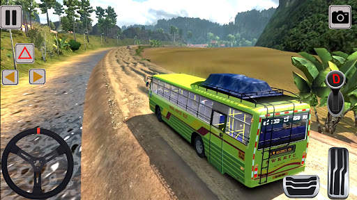 Mud Bus Driving Offroad Game. screenshot 1
