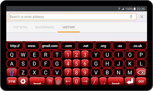 Red Neon Keyboard स्क्रीनशॉट 6